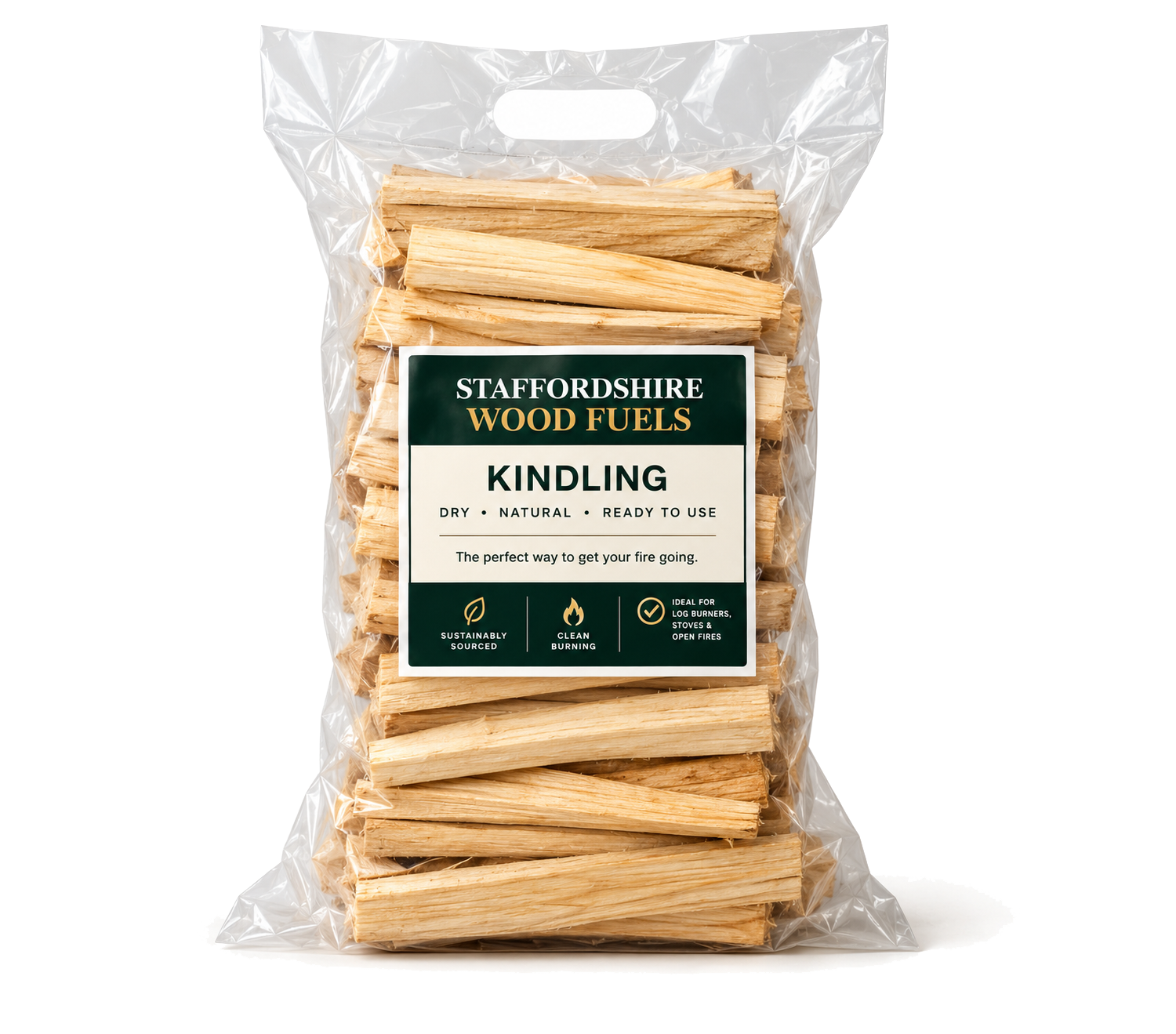 1 Large Premium Kiln-Dried Kindling Bag